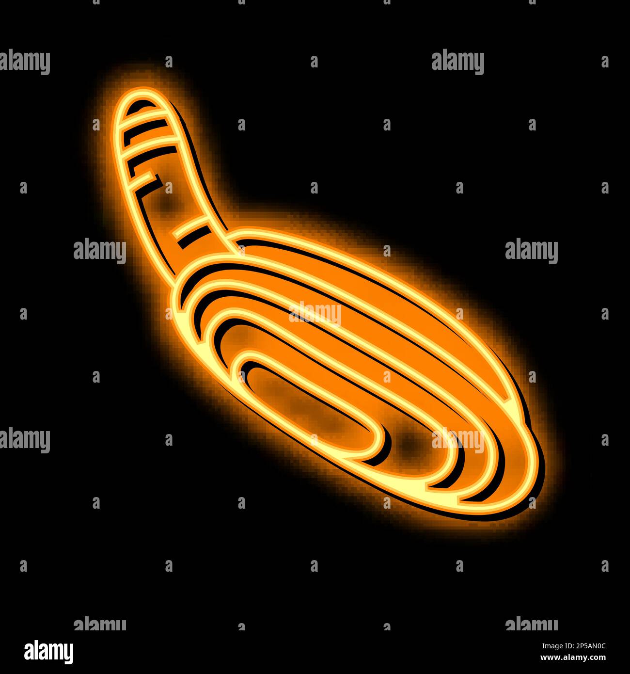 illustration de l'icône représentant une lueur néon dans un rasoir pacific Illustration de Vecteur