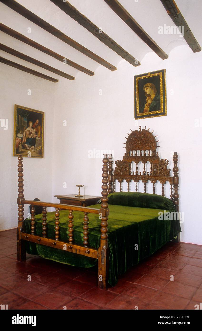 `Museo Casa Dulcinease maison de Dulcinea,chambre,El Toposo,province Ciudad Real,la route de Don Quichotte, Espagne Banque D'Images