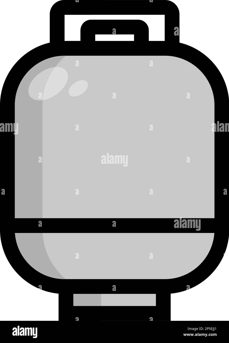 Icône de bouteille de gaz. Propane. Vecteur modifiable. Illustration de Vecteur