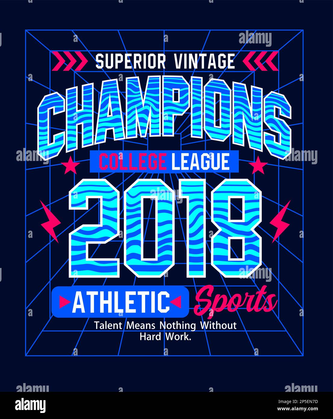 Champions, motif à imprimer sur les t-shirts, les étiquettes, les affiches et l'itc Illustration de Vecteur