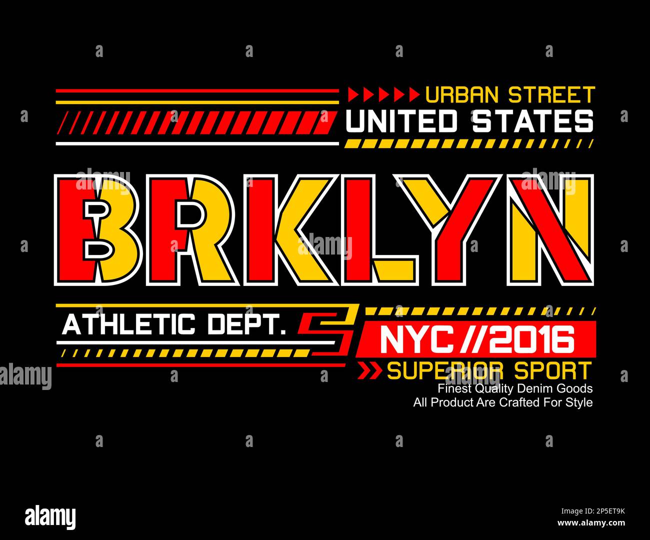 Brklyn nyc, motif imprimé sur t-shirts, étiquettes, affiches et itc Illustration de Vecteur