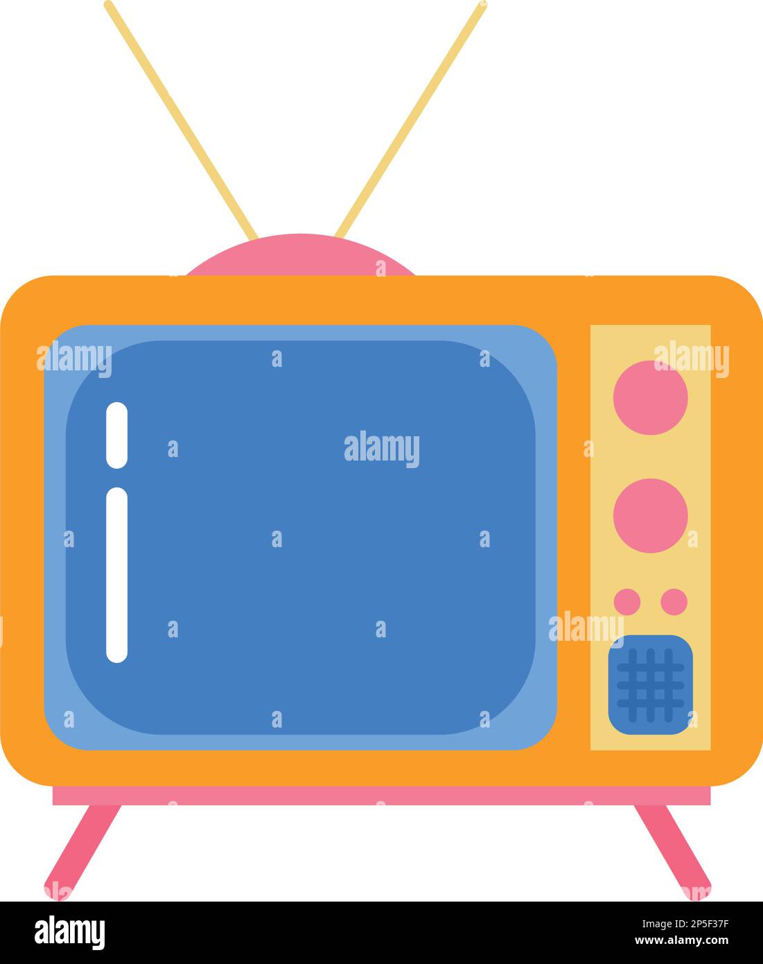 appareil tv rétro Illustration de Vecteur