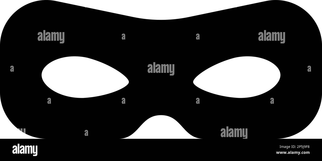 Masquez l'icône du vecteur du carnaval ou de l'acteur de l'opéra. Illustration de Vecteur