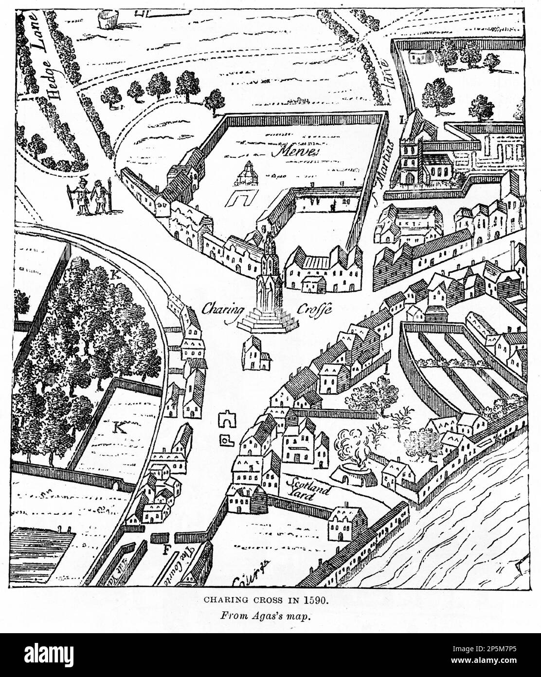 Map of london 16th century Banque de photographies et d’images à haute ...