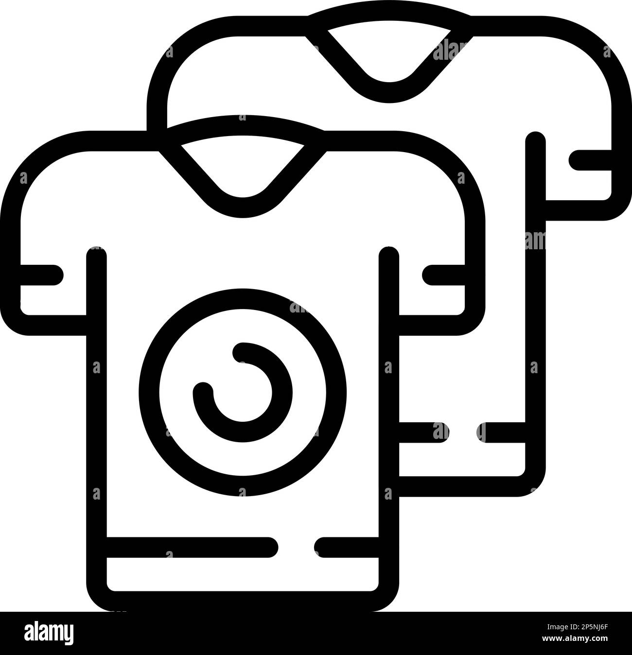 Maillot de sport icône vecteur de contour. Boutique. Article en ligne Illustration de Vecteur