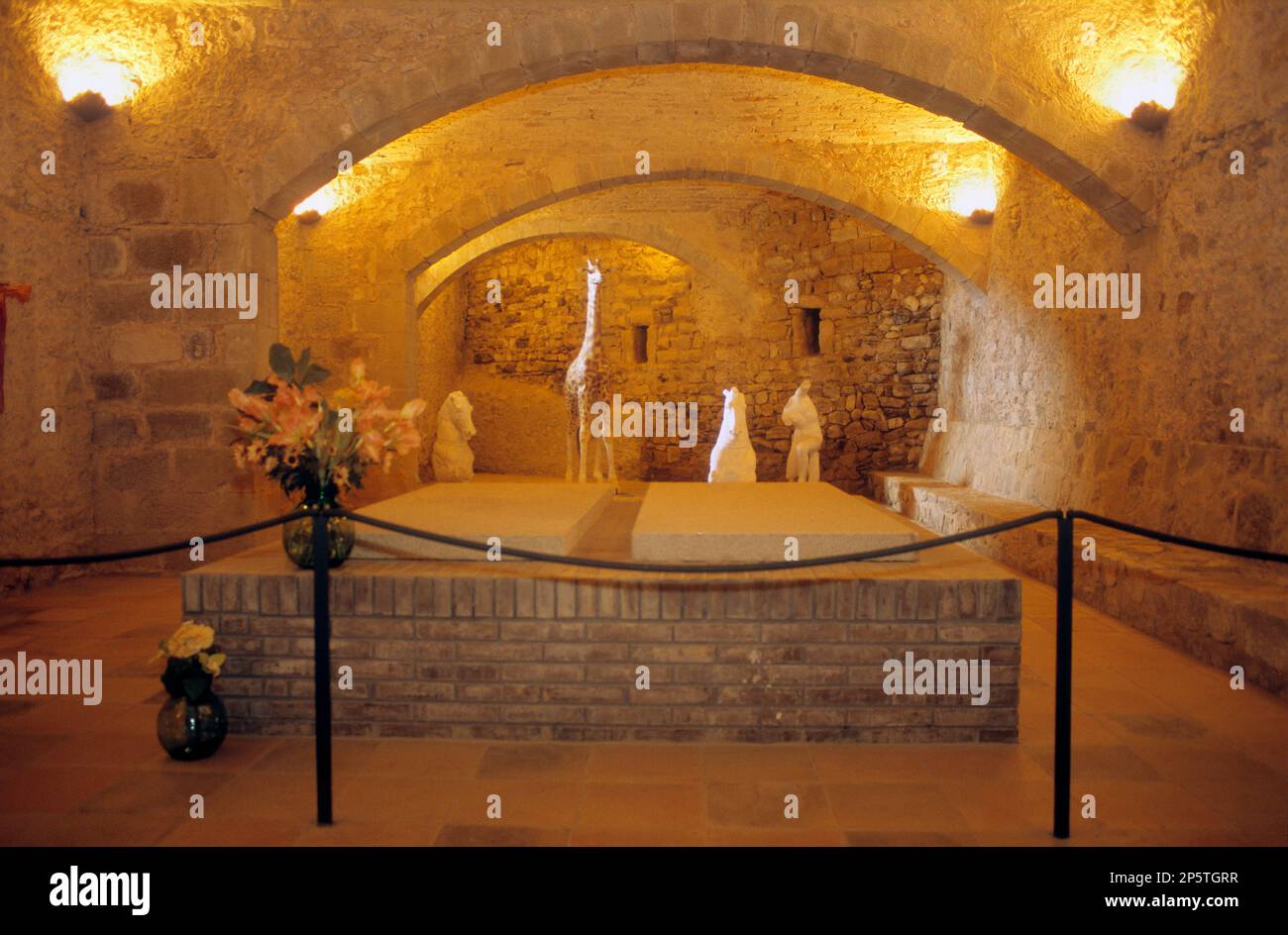 Púbol. Musée - Château Gala-Dalí. Gala-Dalí Crypt.Costa Brava. Province de Gérone. Catalogne. Espagne Banque D'Images