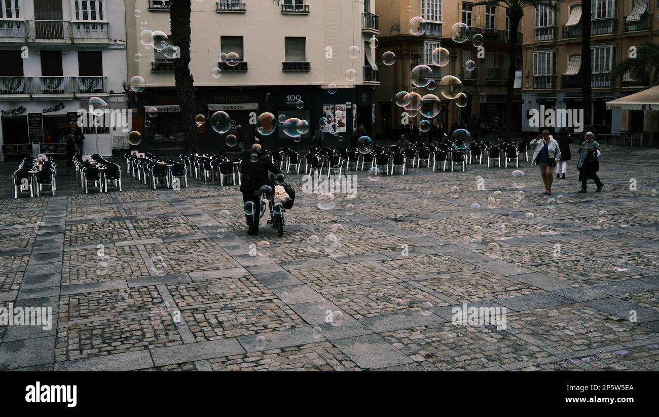 Cádiz, piazza Banque D'Images