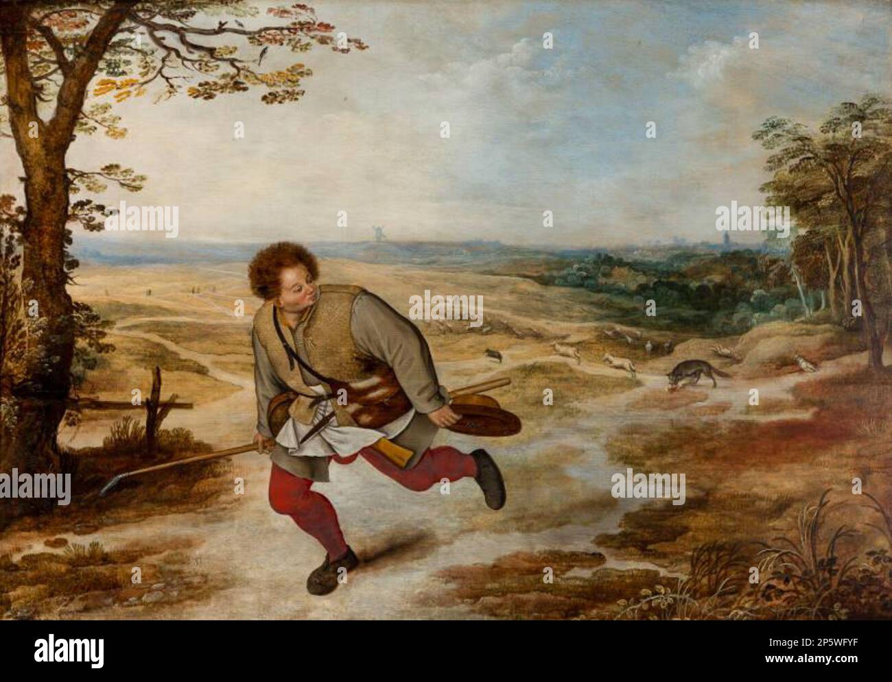 Le Berger sans Faithless, Pieter Brueghel le plus jeune (Bruxelles, Belgique, c.1564 - 1638) 1600-1624 Banque D'Images