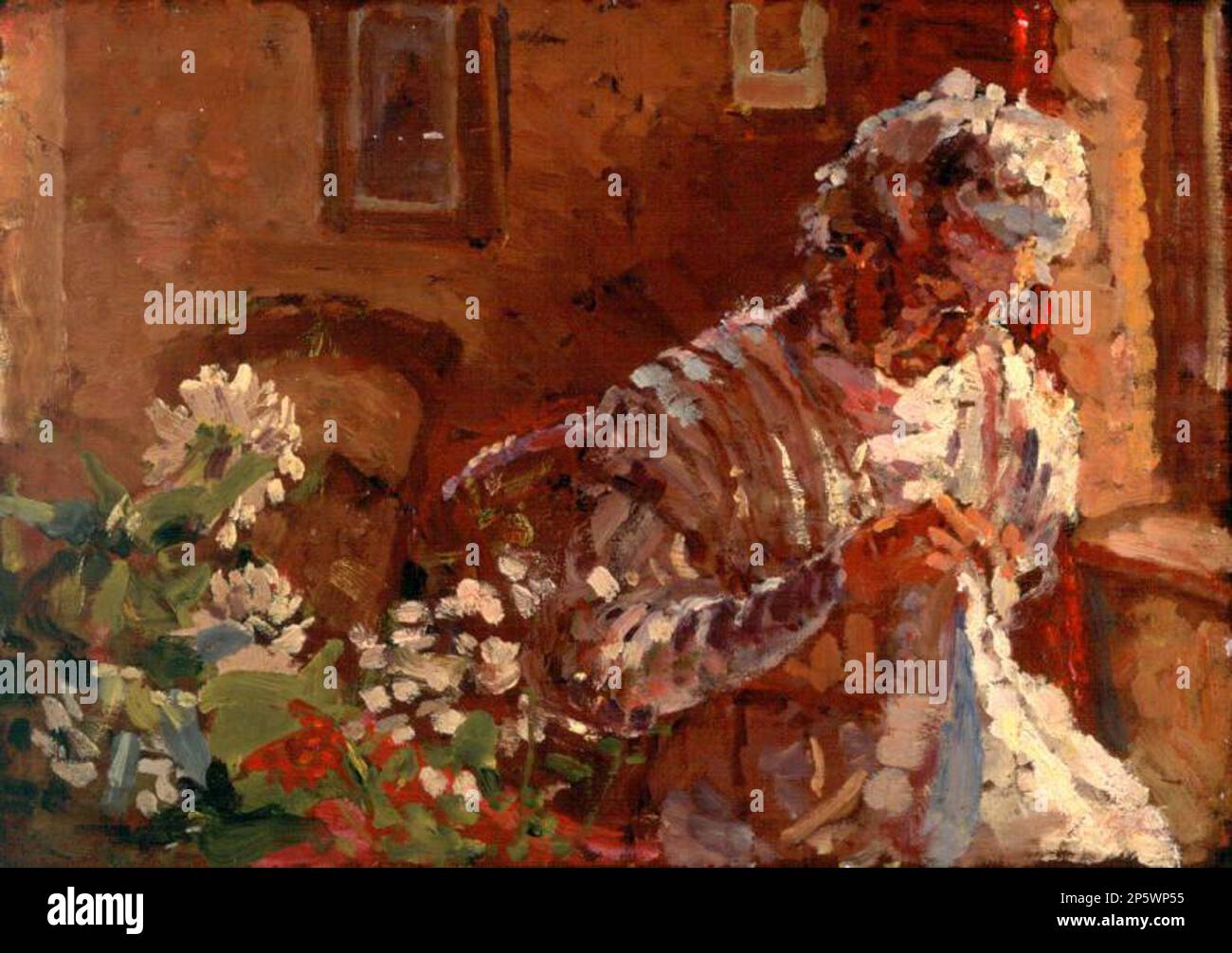 La mère de l'artiste au Lecon Hall, Harold Gilman (Rode, Somerset, Angleterre, 1876 - 1919) 1910 - 1911 Banque D'Images