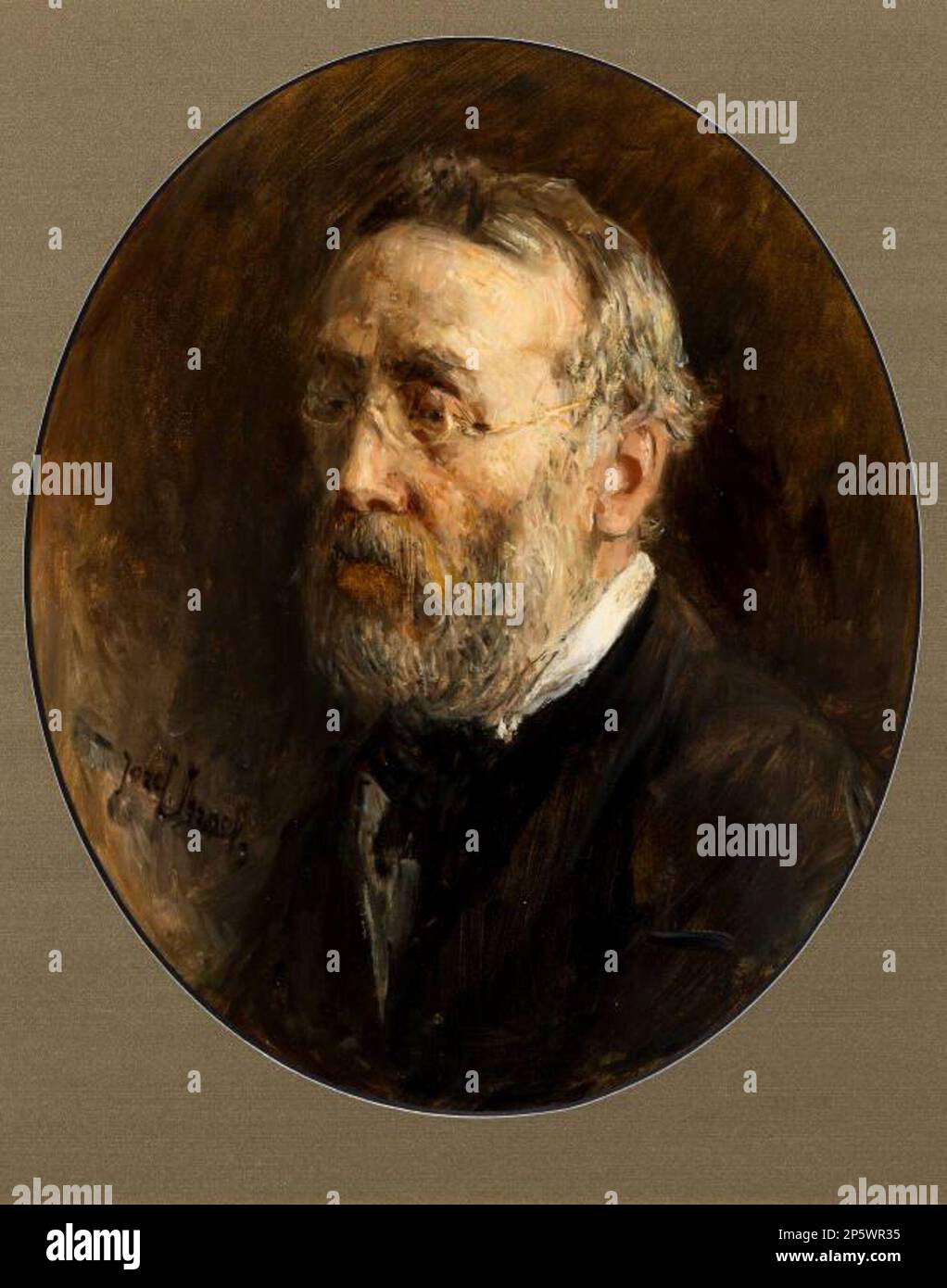 Self Portrait, Jozef Israël (Groningen, pays-Bas, 1824 - 1911) 1881 Banque D'Images