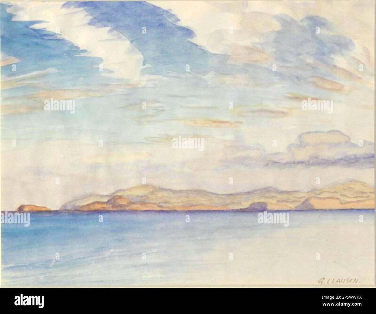 Majorque, Sir George Clausen (Londres, Angleterre, 1852 - 1944) Banque D'Images