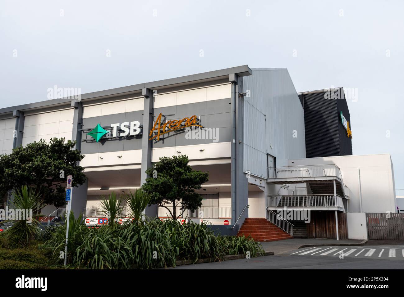 TSB Bank Arena (anciennement le Queens Wharf Events Center), arène intérieure à Wellington, en Nouvelle-Zélande. Banque D'Images