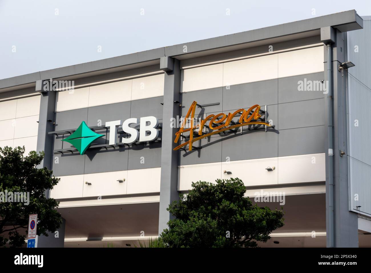TSB Bank Arena (anciennement le Queens Wharf Events Center), arène intérieure à Wellington, en Nouvelle-Zélande. Banque D'Images