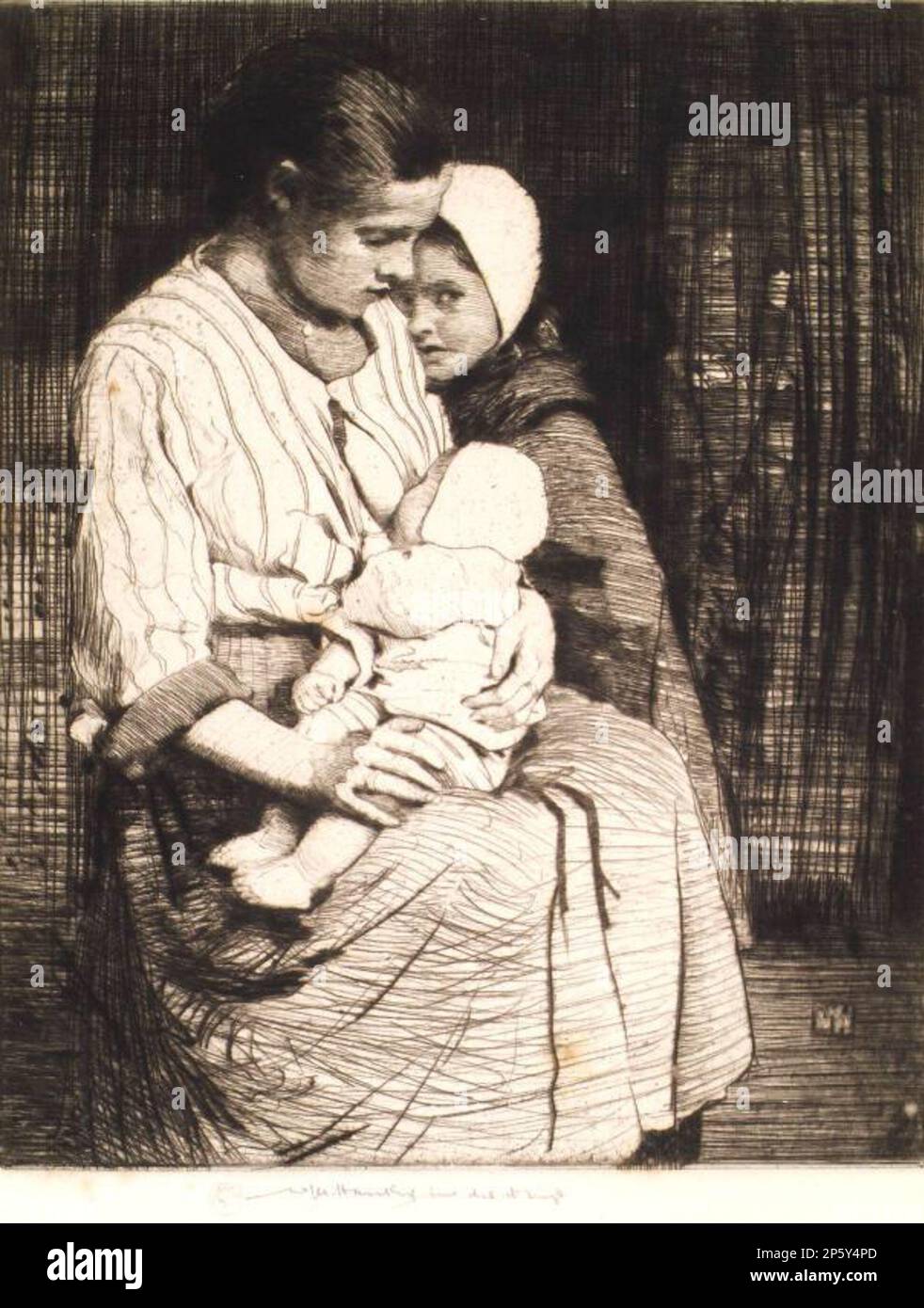 La mère, William Lee Hankey (Chester, Angleterre, 1869 - 1952) Banque D'Images