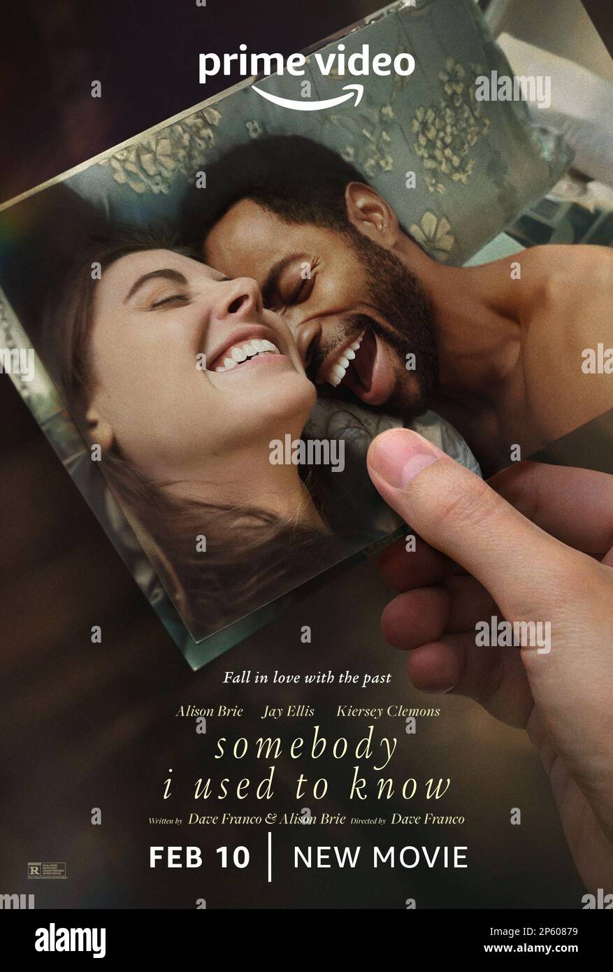 Quelqu'un que j'avais l'habitude de connaître Alison Brie & Jay Ellis affiche Banque D'Images