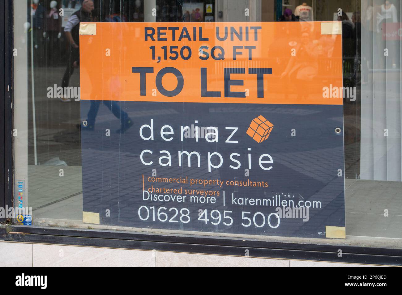 Windsor, Berkshire, Royaume-Uni. 6th mars 2023. L'ancienne boutique Karen Millen de Windsor reste à laisser. Crédit : Maureen McLean/Alay Banque D'Images