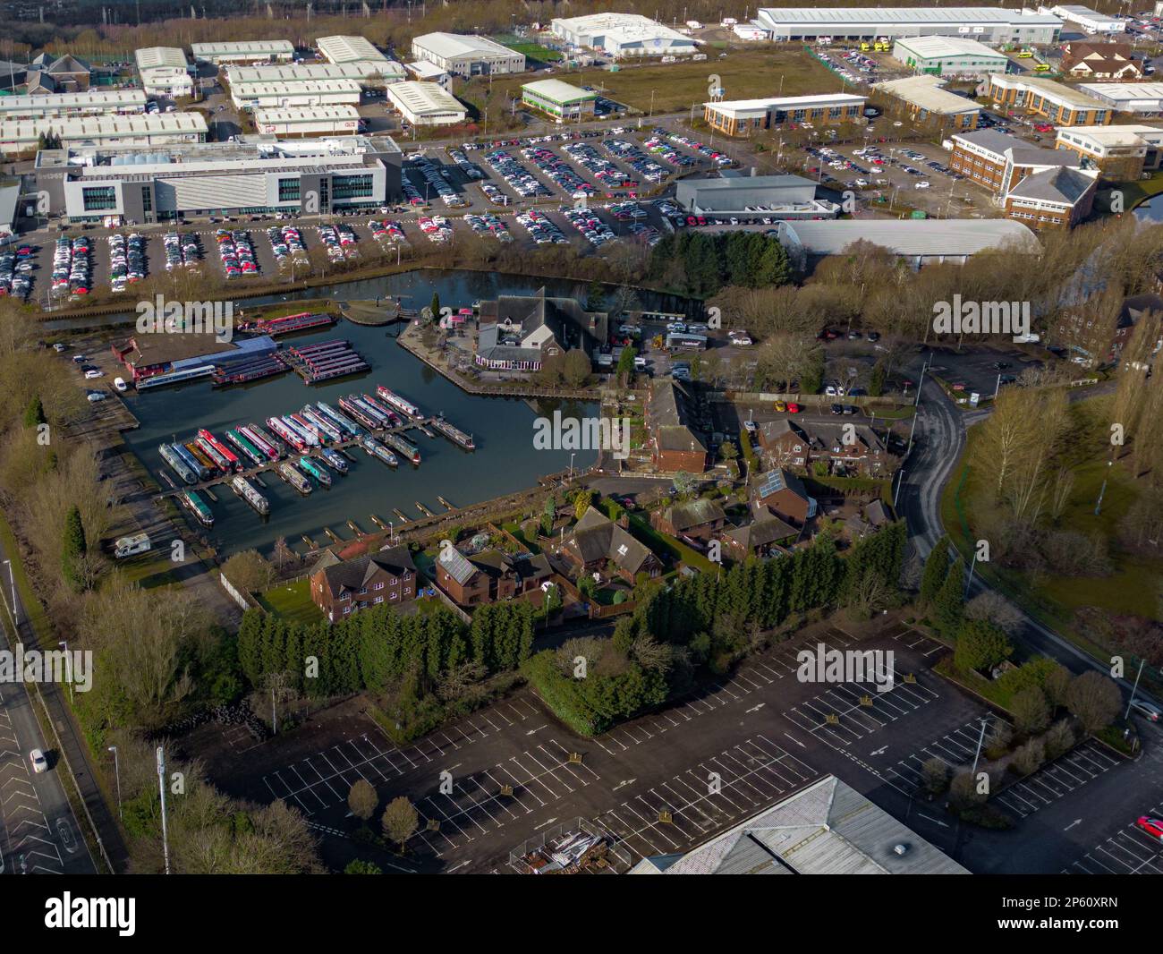 Random Drone photographie des images aériennes de Stoke-on-Trent Banque D'Images