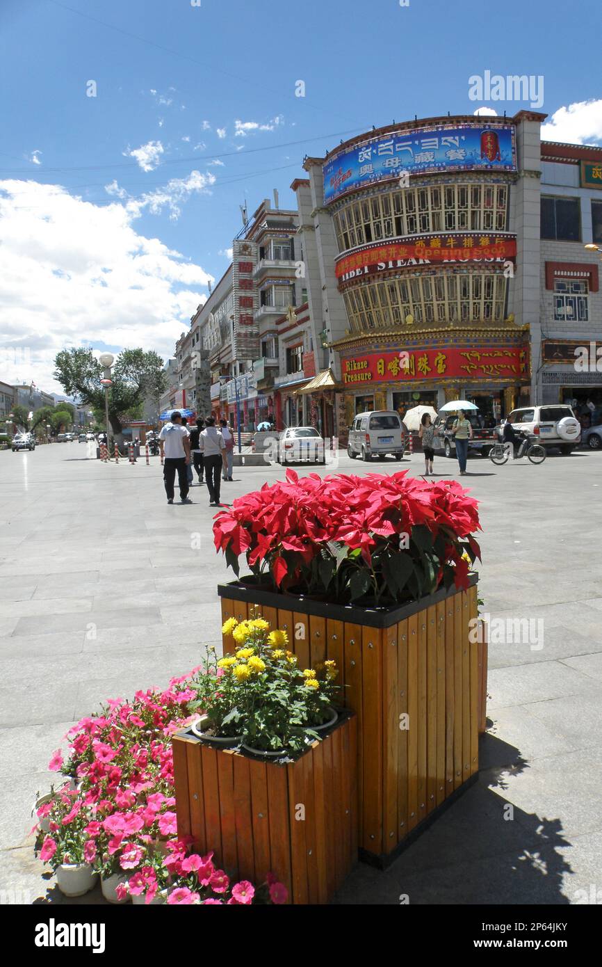 Lhassa, Tibet, Chine Banque D'Images