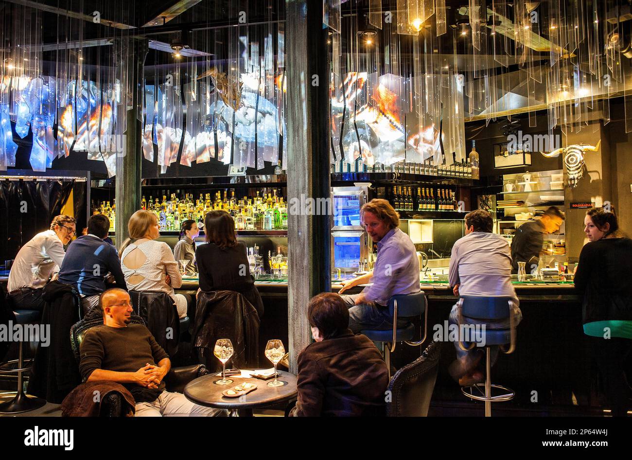 41º L'expérience, bar à cocktails, l'Avinguda del Paraŀlel,164, Barcelone, Espagne Banque D'Images