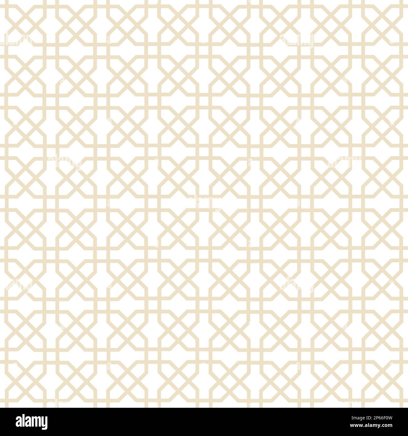 Ligne Arabesque modèle arabe sans couture. Mosaïque géométrique ornementale de style musulman avec motif de décoration intérieure asiatique. Toile de fond transparente avec Line ge Illustration de Vecteur