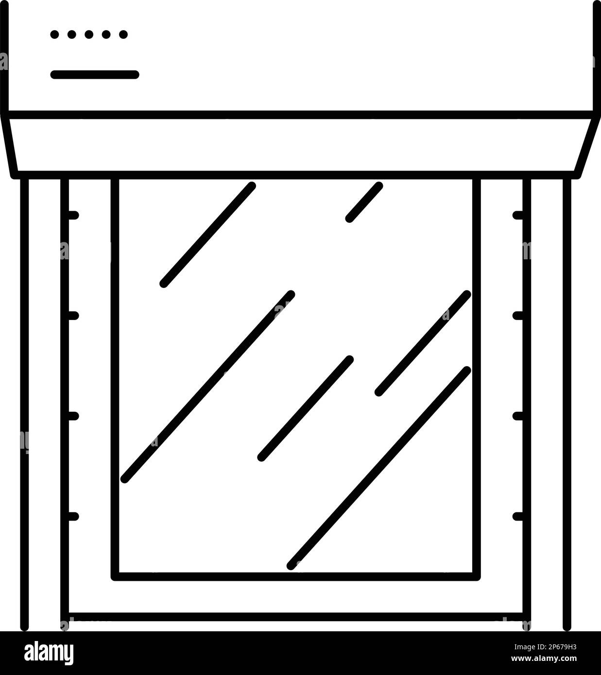 illustration vectorielle d'icône de chaîne de production d'acier pour laminoir à bandes chaudes Illustration de Vecteur