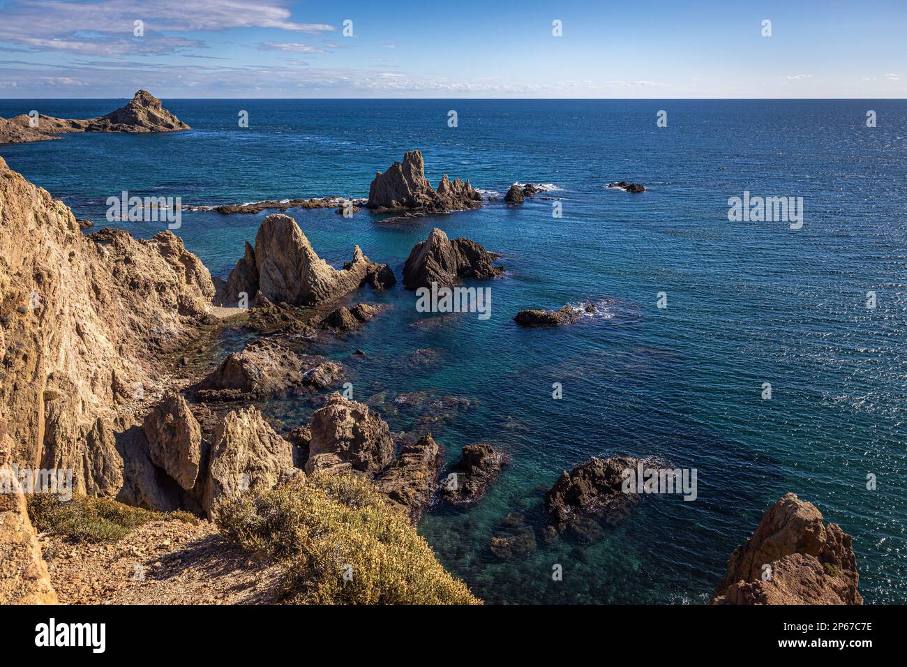 Arrecife de las Sirenas, Cabo de Gata, Espagne Banque D'Images