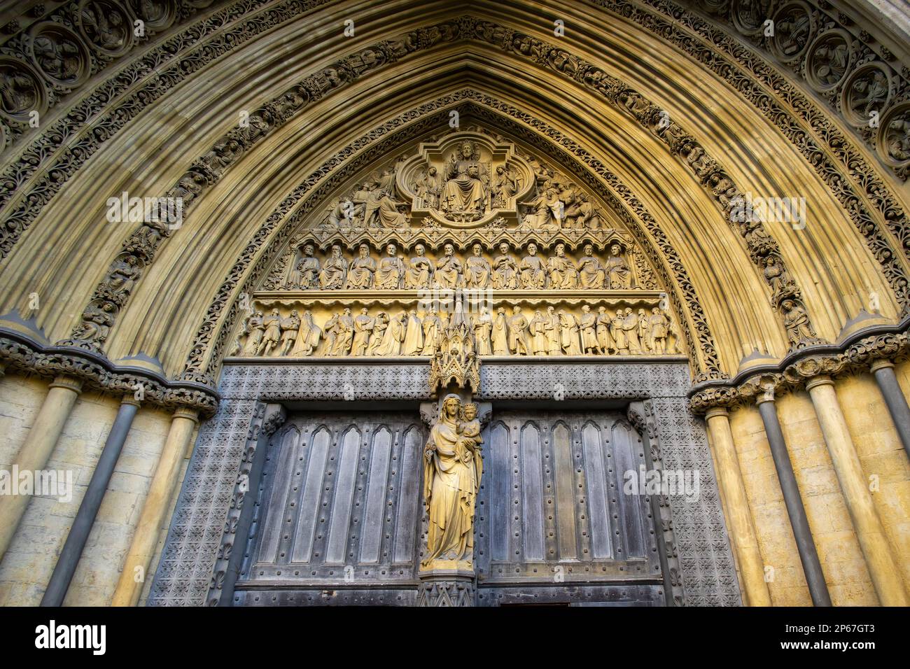 Westminster Abbey detail, Westminster, Londres, Angleterre, Royaume-Uni, Europe Banque D'Images