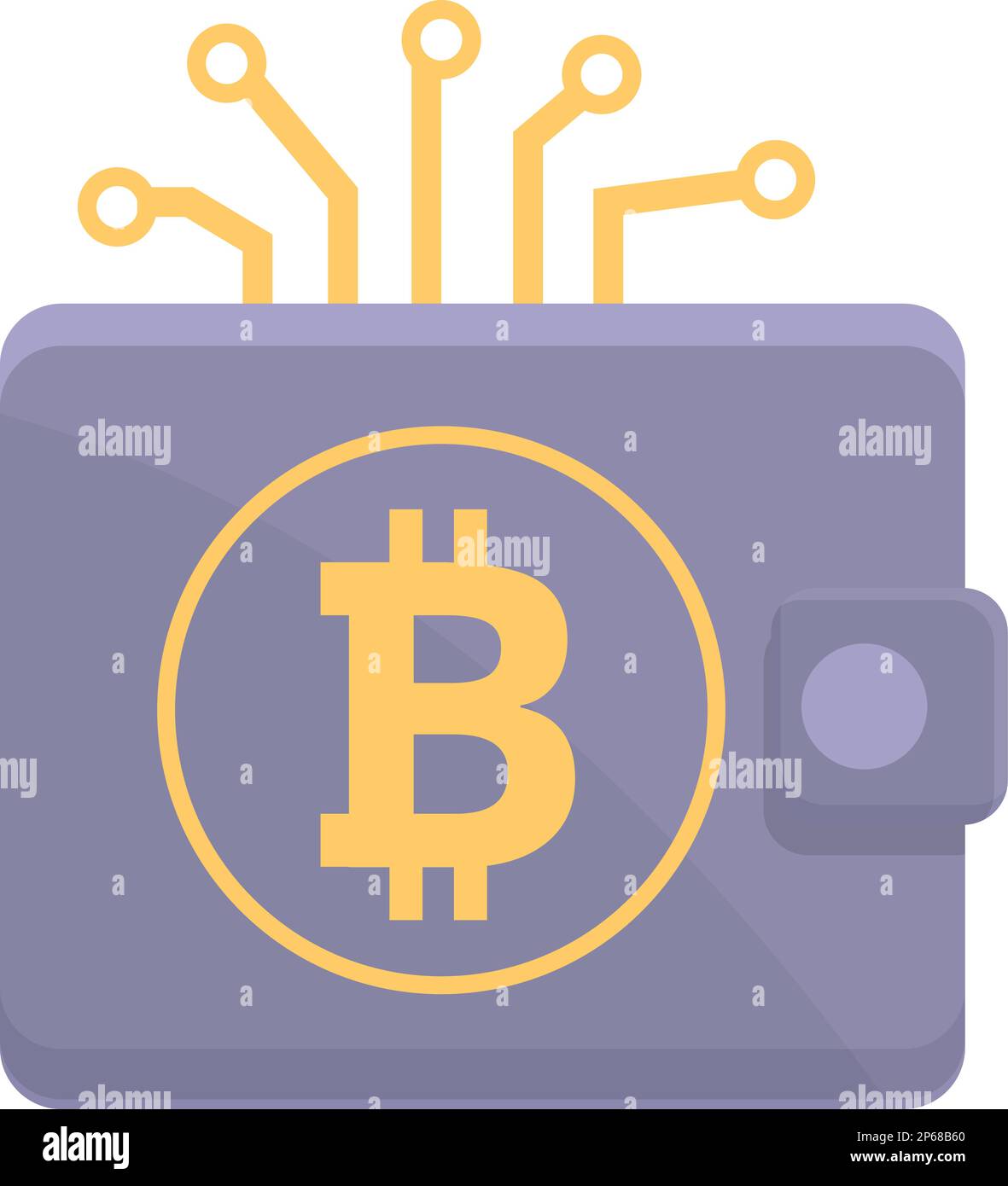 Vecteur de dessin animé d'icône de paiement numérique. Crypto-argent.  Argent liquide de l'application Image Vectorielle Stock - Alamy