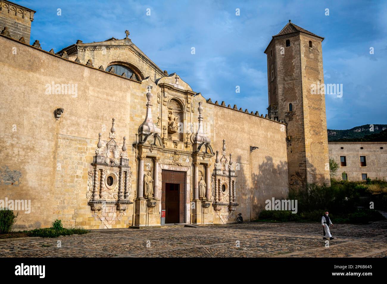 Abbaye royale de Santa Maria de Poblet, Conca de Barbera, Tarragone, Catalogne, Espagne Banque D'Images