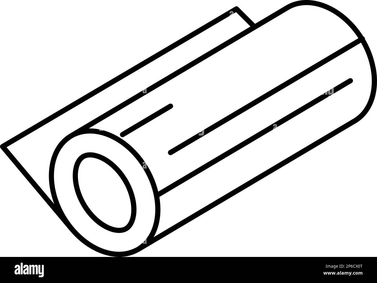 illustration vectorielle d'icône de ligne métallique en cuivre métallisé Illustration de Vecteur