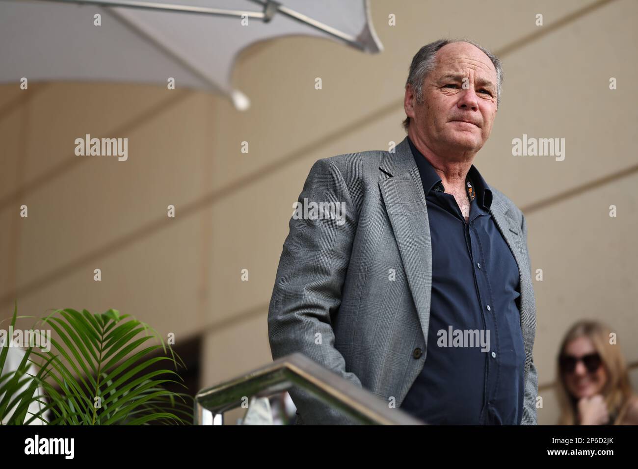 Manama, Bahreïn. 05th mars 2023. MANAMA, BAHREÏN, circuit de Sakhir, 05. Mars 2023: Gerhard BERGER d'Autriche, ancien pilote de F1 vu pendant le Grand Prix de Formule 1 de Bahreïn au circuit international de Bahreïn près de la ville de Manama dans la ville de Sakhir sur 5 mars. 2023. Formula 1 - F1 Motorsport, image payante, photo et copyright © Jun QIAN/ ATP images (QIAN Jun/ATP/SPP) crédit: SPP Sport Press photo. /Alamy Live News Banque D'Images