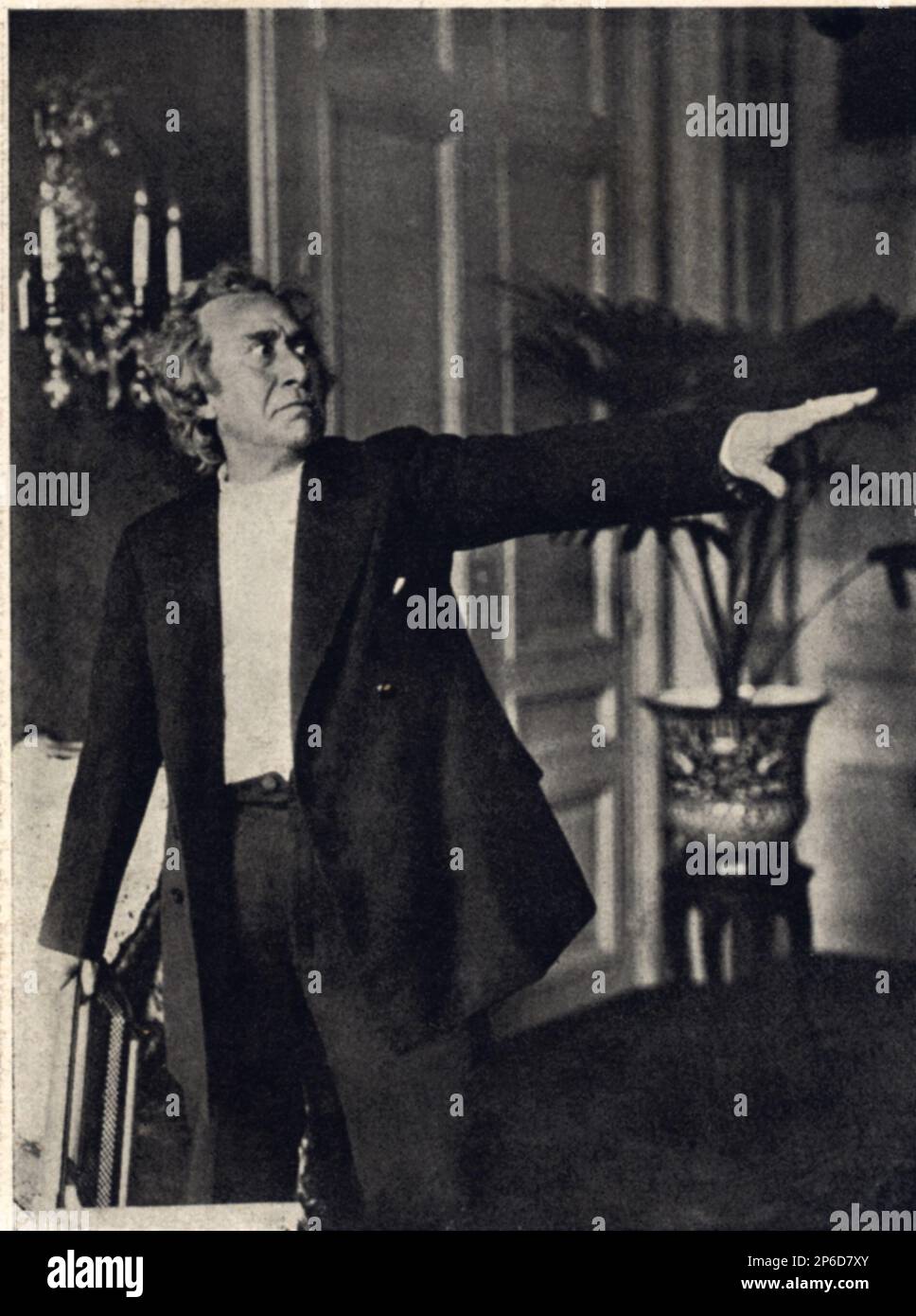 1910 c, ITALIE : l'acteur italien ERMETE NOVELLI ( 1851 - 1919 ) , fondateur de la première société italienne Teatro Stabile ' Casa Goldoni ' au Teatro Valle à Rome . Marié avec l'actrice Olga Giannini Novelli . - TEATRO - THEATRE - THEATRE - attore teatrale - --- Archivio GBB Banque D'Images
