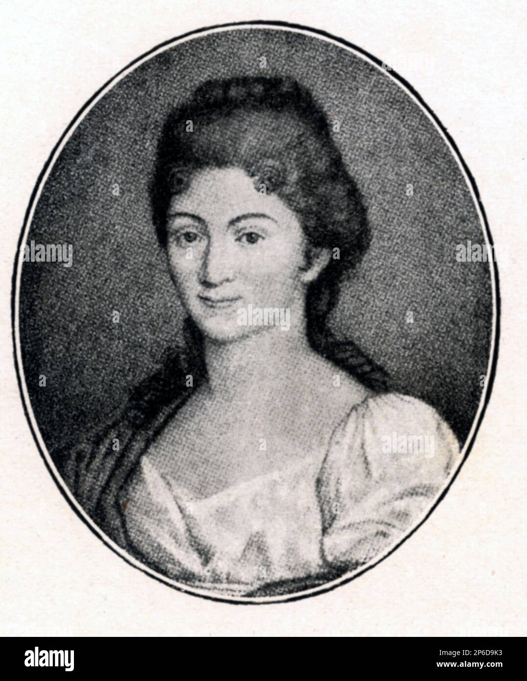 La femme arcadienne poète et écrivain comtesse PAOLINA SECCO SUARDO GRISMONDI ( 1746 - 1801 ) surnommé LESBIA CIMONIA . Marié au comte Luigi GRISMONDI en 1764 . Ami d'IPPOLITO PINDEMONTE et de l'Accademia degli Eccitati ( Affidati ), également ami du célèbre architecte néoclassique Giacomo Quarenghi et du scientifique Lorenzo Mascheroni . Paolina était l'ancêtre de Donna CLAUDIA ANTONA-TRAVERSI ( né GRISMONDI ) marié avec le politicien italien Avvocato Onorevole GIOVANNI ANTONA TRAVERSI . - LETTERATURA - LITTÉRATURE - POETESSA - POÈTE - POETA - POÉSIE - POÉSIE - ÉCRIVAIN - SCRITTRICE - SCRITTOR Banque D'Images