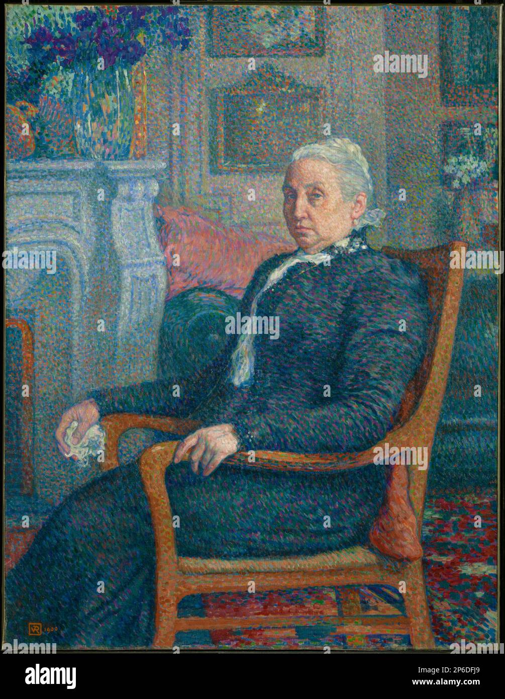 Théo van Rysselberghe, Sylvie Descamps Monnom, 1900, huile sur toile. Banque D'Images