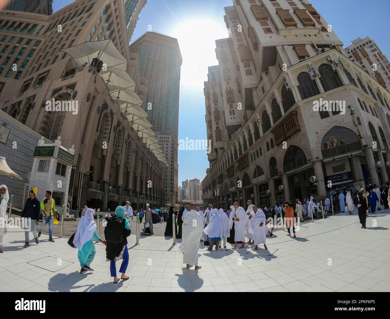 La Mecque est la ville la plus sainte de l’islam, car c’est le lieu de naissance du prophète Mahomet et de la foi elle-même. Bâtiments de la ville. Banque D'Images