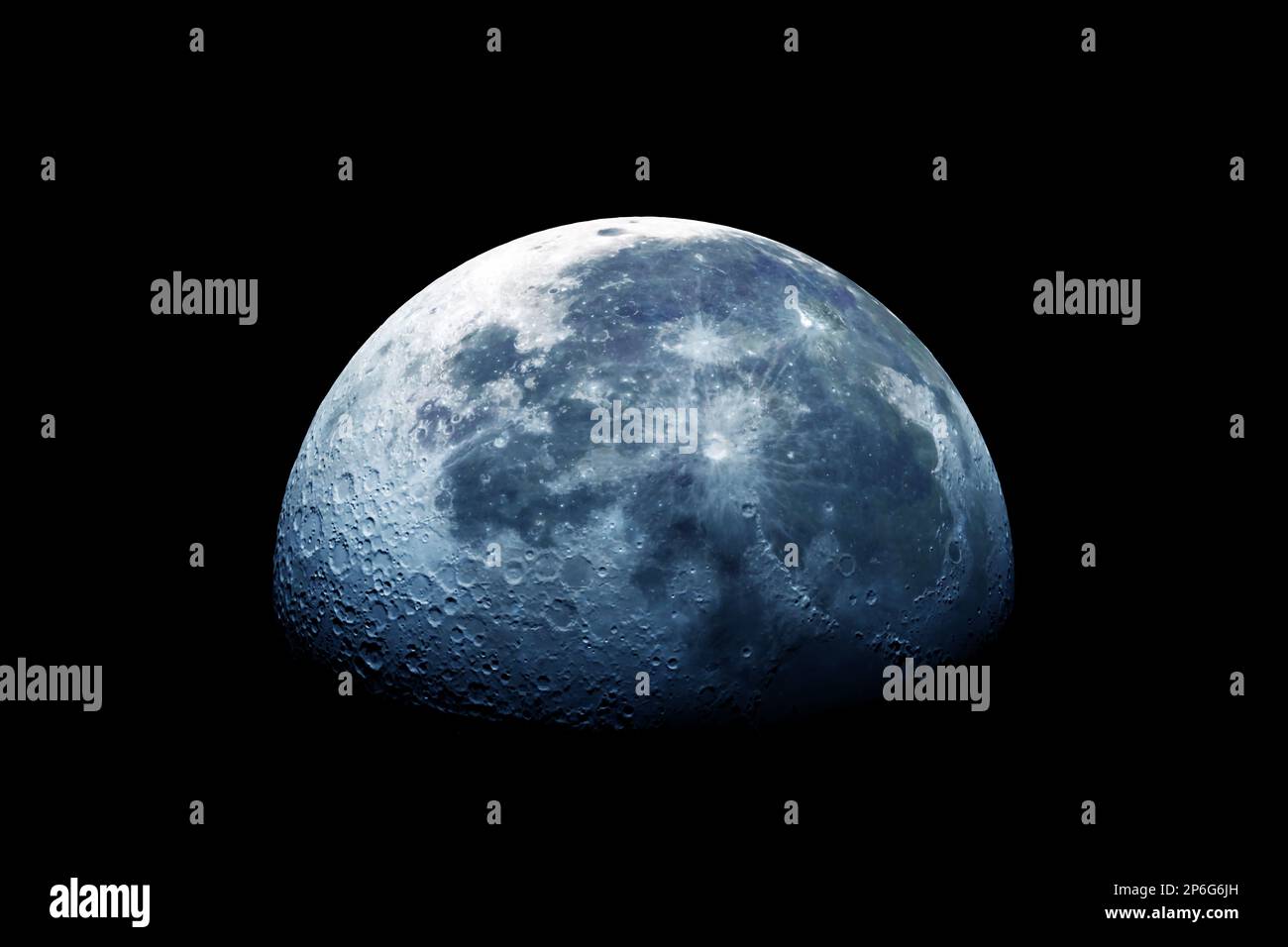 La lune dans l'espace sur un fond sombre. Éléments de cette image fournissant NASA. Photo de haute qualité Banque D'Images