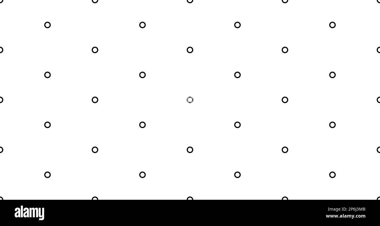 Petits cercles sans couture motif vectoriel pois noirs sur fond blanc. L'ornement peut être utilisé pour le papier d'emballage de cadeau, les remplissages de motif, la page Web Illustration de Vecteur