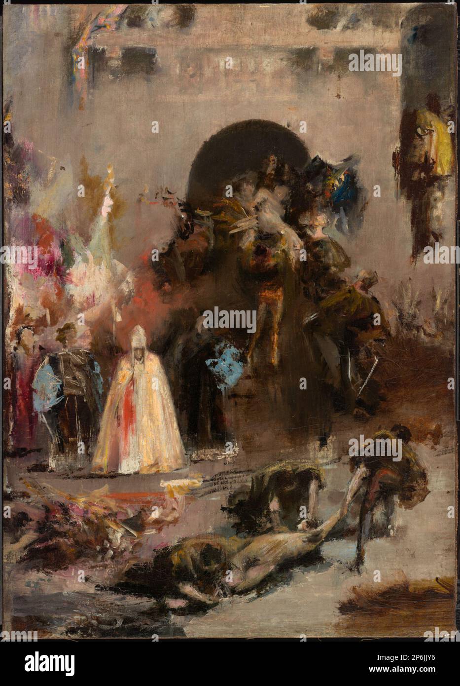 Henri Regnault, scène de l'Inquisition espagnole, 1868–70, huile sur toile. Banque D'Images
