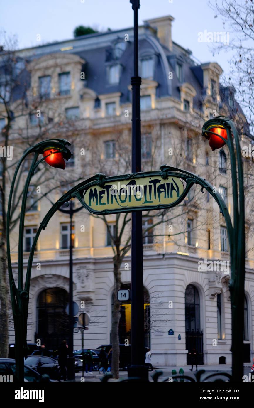 Station de métro Kleber à Paris Banque D'Images