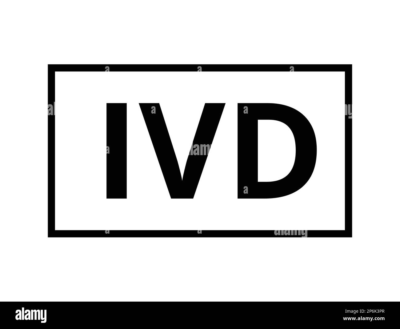 Symbole de dispositif médical de diagnostic in vitro. Symboles graphiques pour les dispositifs médicaux. Illustration de Vecteur