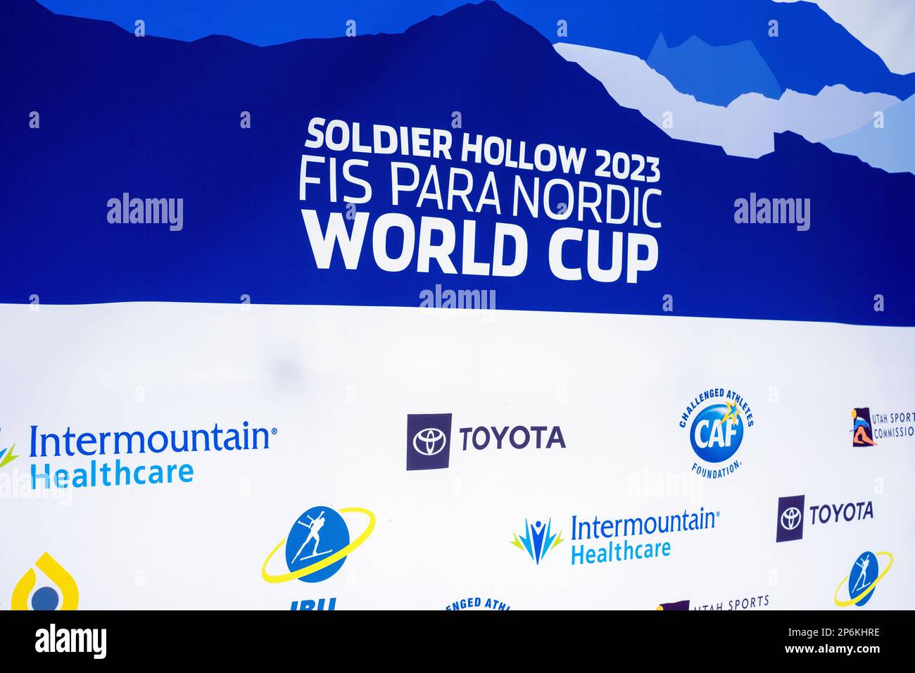7 mars, FIS Para Nordic World Cup, Soldier Hollow Nordic Centre, Midway, Utah. Banque D'Images