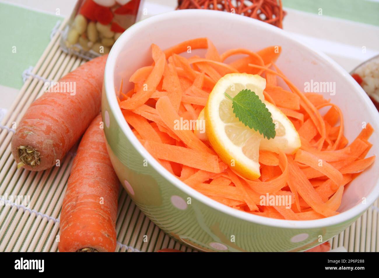 Salade de carotte Banque D'Images