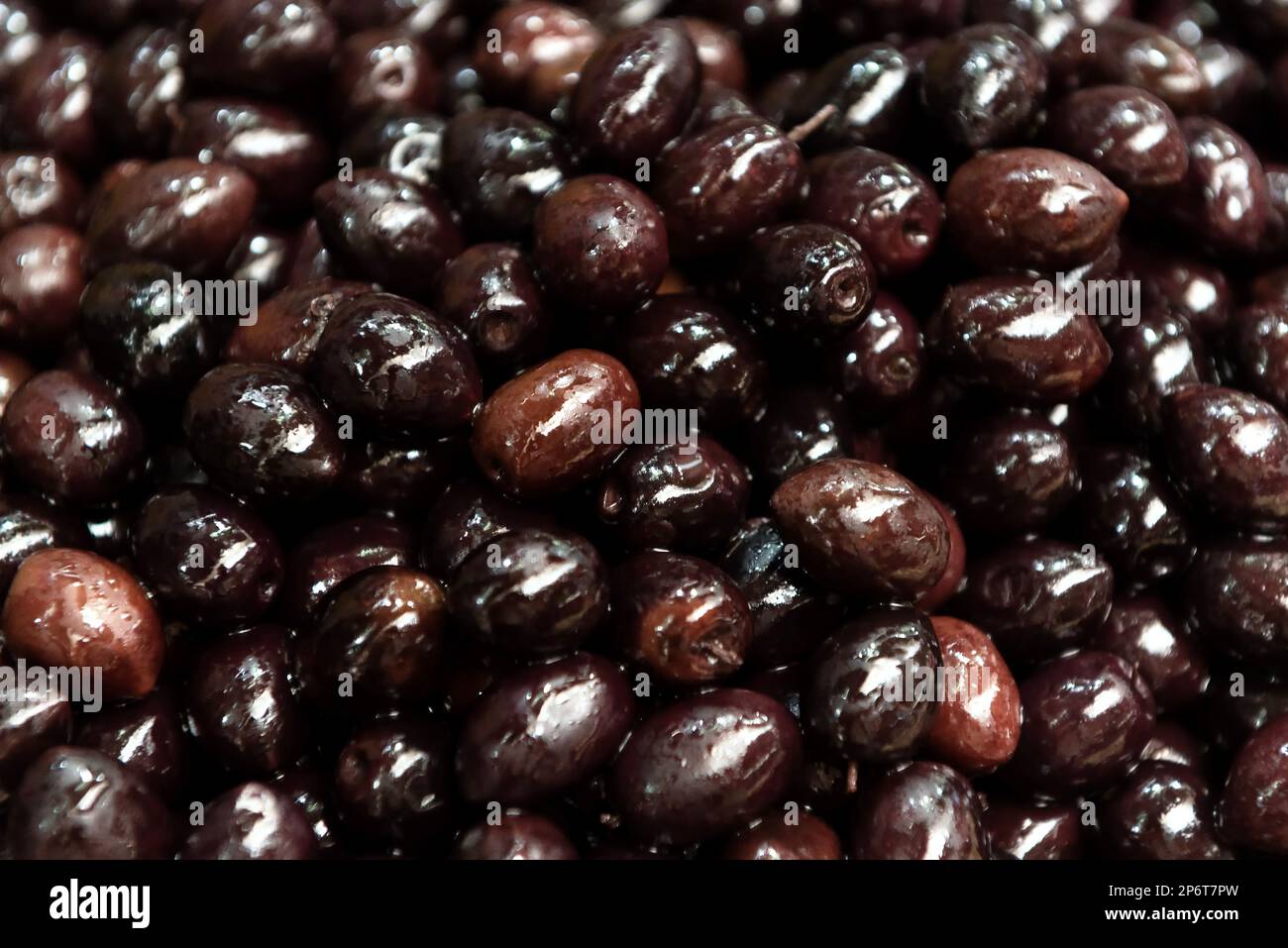 Olives noires Banque D'Images