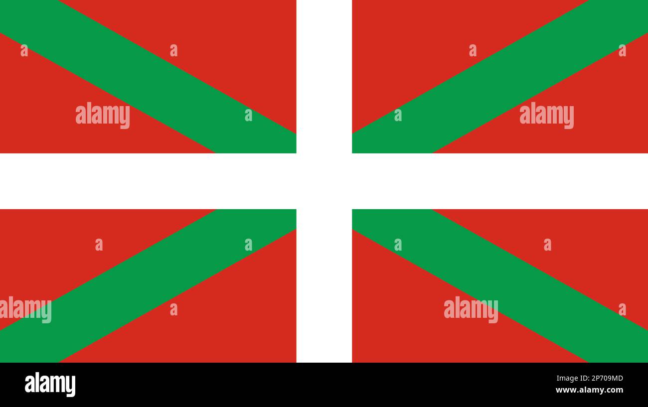 Un drapeau du Pays Basque Banque D'Images