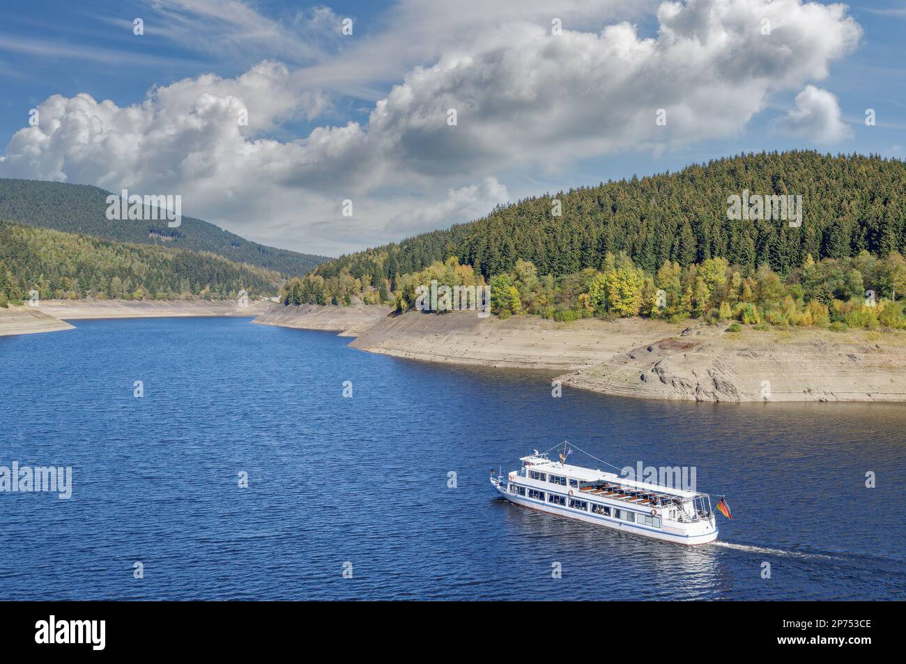 Réservoir Okertalsperre, montagne Harz, Allemagne Banque D'Images