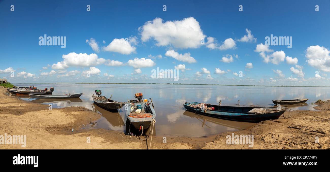 Paysage aérien de la rivière songhua en été Banque D'Images