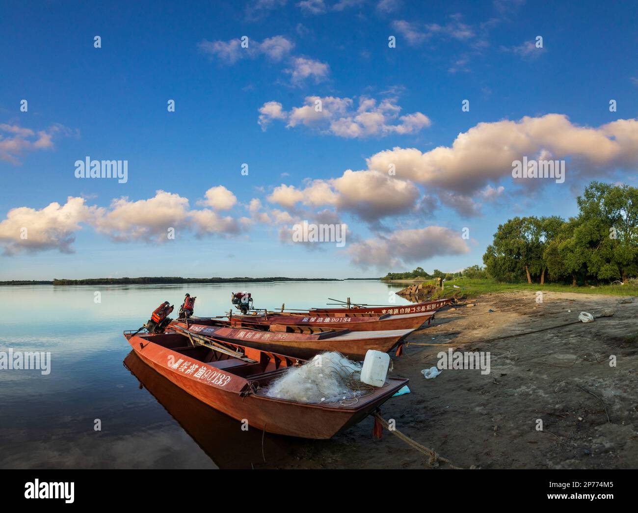 Paysage de Heilongjiang en été Banque D'Images