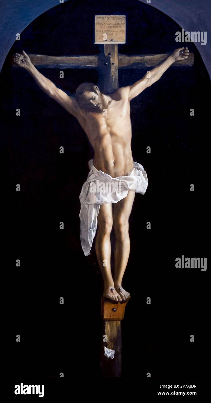 Crucifixion, Francisco de Zurbarán, 1627, Art Institute of Chicago, Chicago, Illinois, USA, Amérique du Nord, Banque D'Images