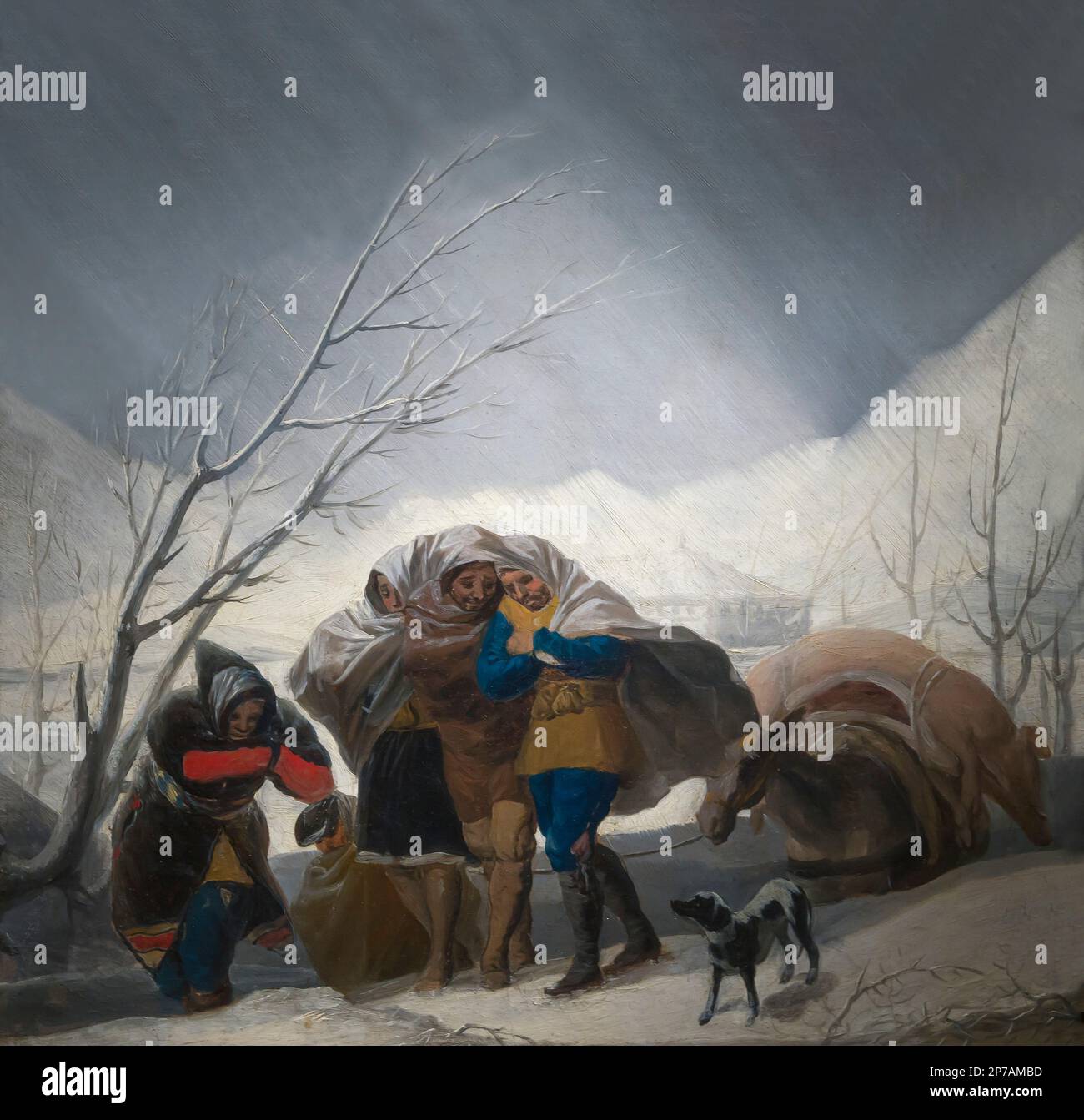 Scène d'hiver, Francisco Goya, vers 1786, l'Art Institute of Chicago, Chicago, Illinois, USA, Amérique du Nord, Banque D'Images