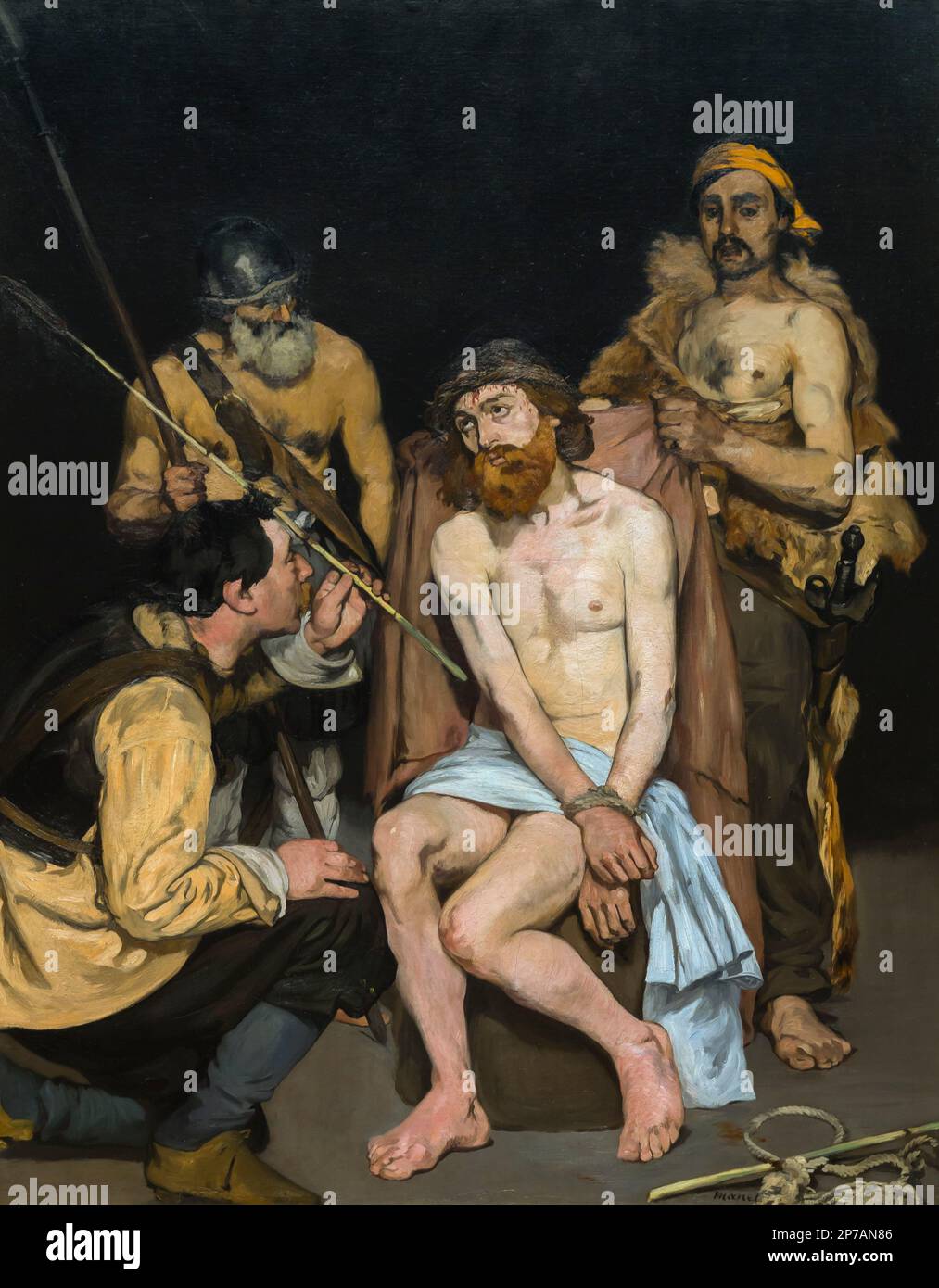 Jésus moqué par les soldats, Edouard Manet, 1865, Art Institute of Chicago, Chicago, Illinois, États-Unis, Amérique du Nord, Banque D'Images